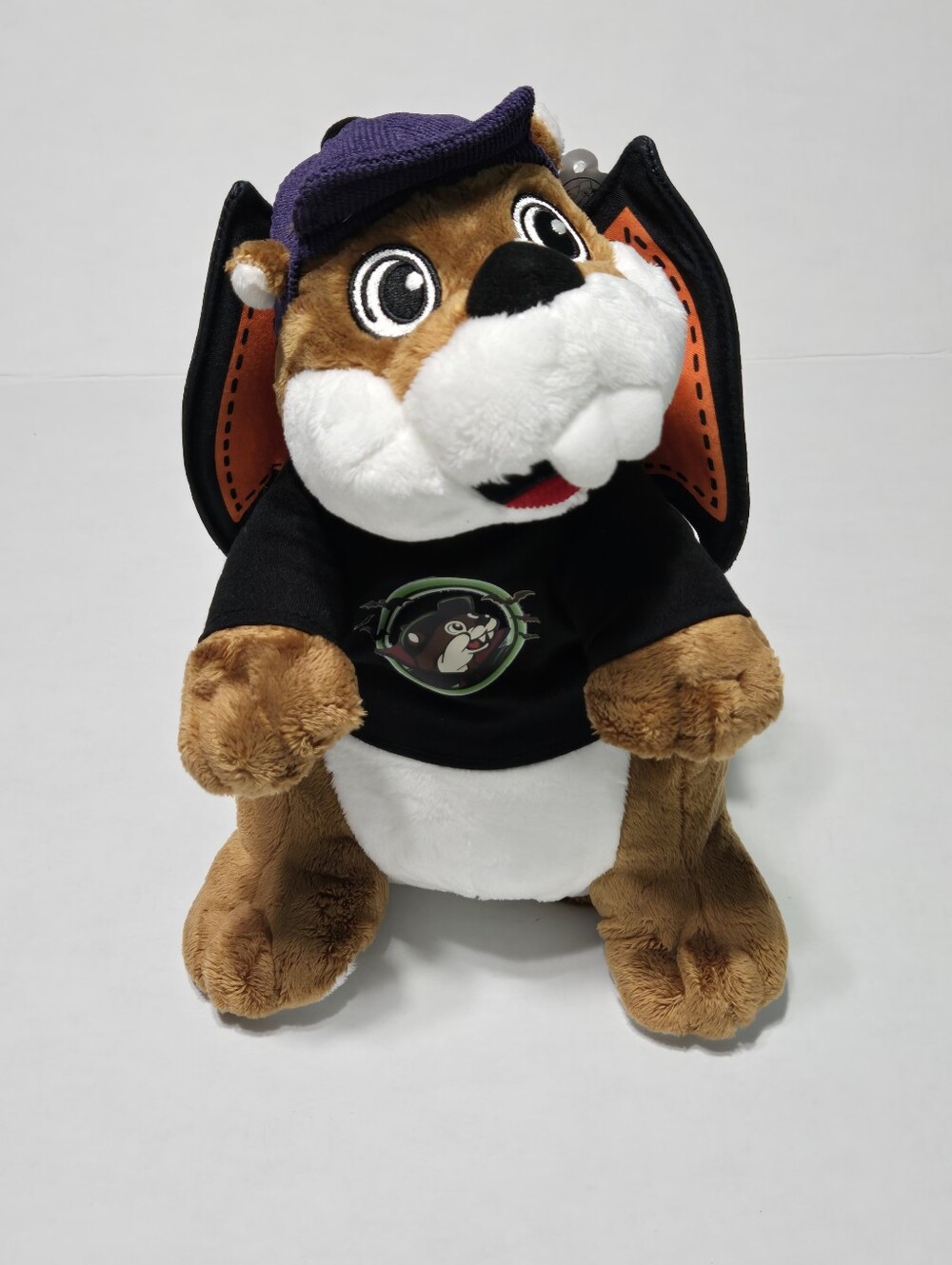 2026 Buc-ees Bucee Beaver Mascot Plush with Wings, Shirt & Cap NEW Halloween Ed.